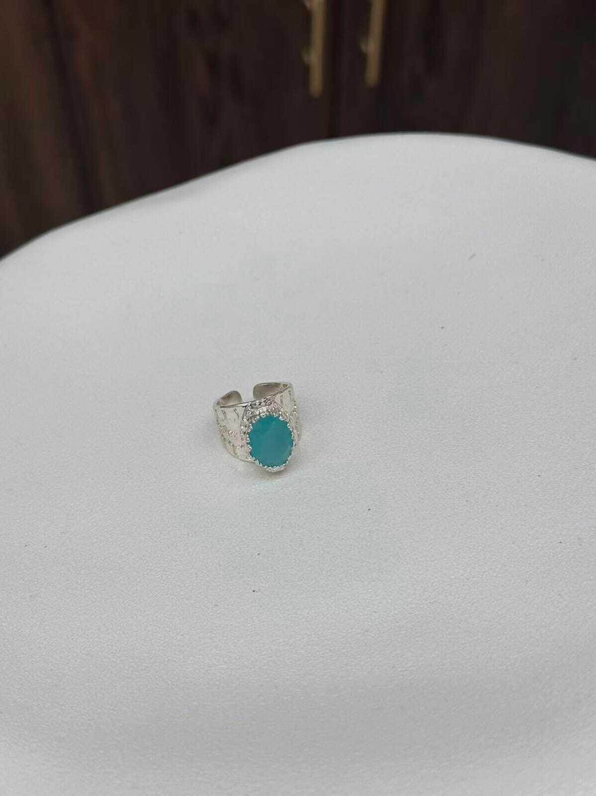 Copper Ring With Turquoise Stone - Image 2