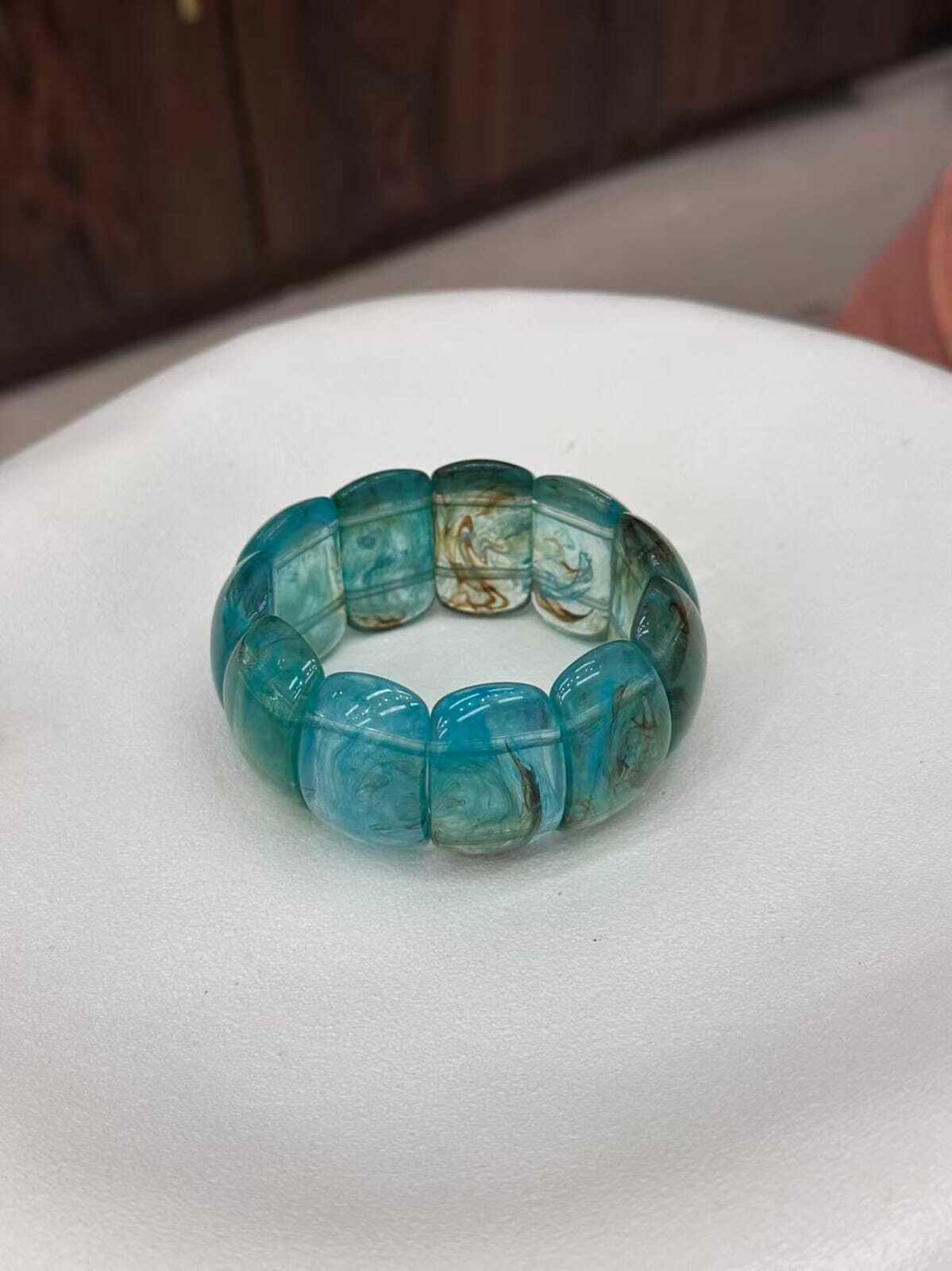 Swirl Pattern Resin Bracelet